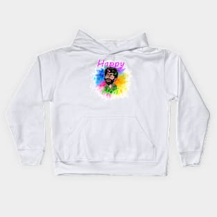 Happy Holi Gabbar Sambha festival of Colors Kids Hoodie